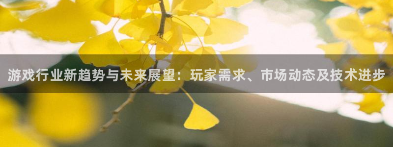 多彩娱乐官网登录：游戏行业新趋势与未来展望：玩家需求、市场动