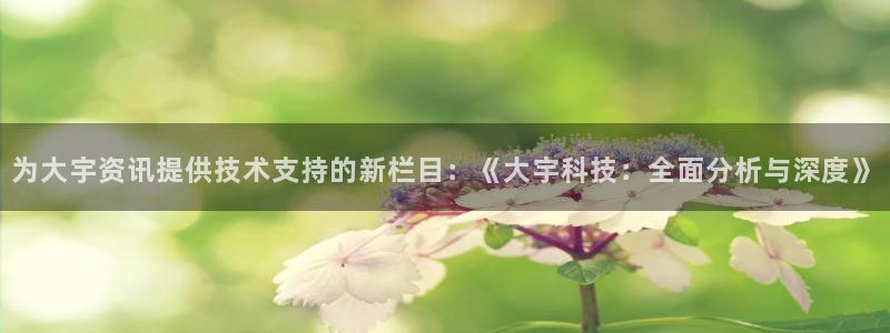 多彩娱乐怎么注册：为大宇资讯提供技术支持的新栏目：《大宇科技