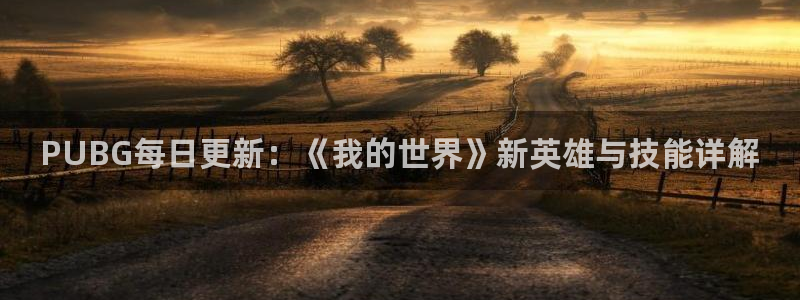 多彩联盟登录入口：PUBG每日更新：《我的世界》新英雄与技能